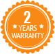 Two years warranty