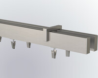 Ceiling apartment curtain rods
