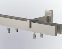 Wall apartment curtain rods