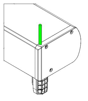 Cable exit side - top