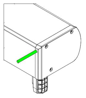 Cable exit side - back