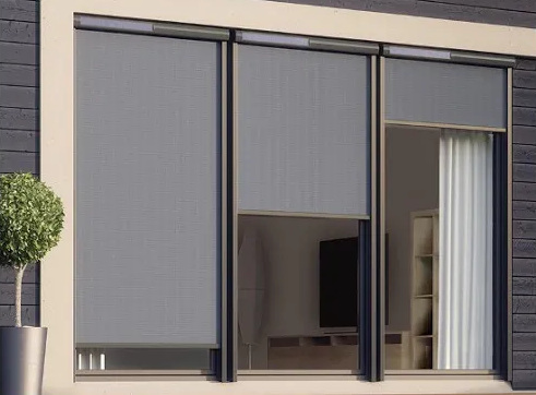 vmz construction colours FAKRO VMZ button electric screen vertical awning and window awning