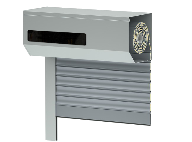 Solar-powered external roller shutter