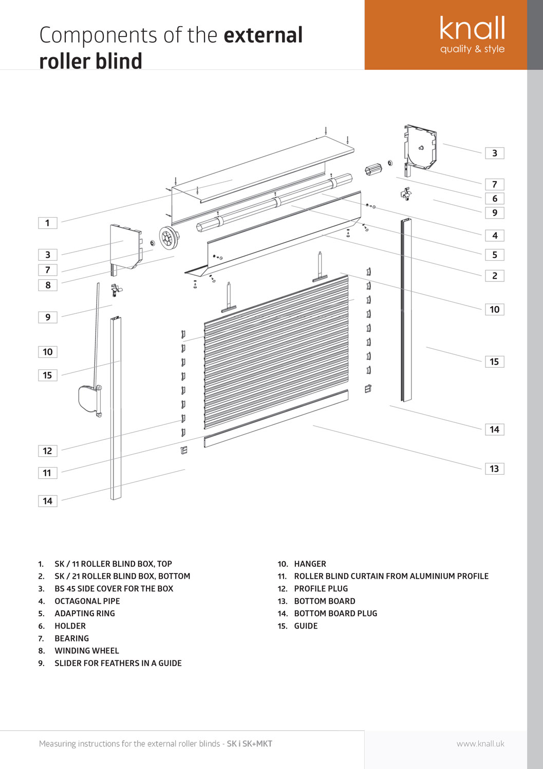 Roller shutters measuring