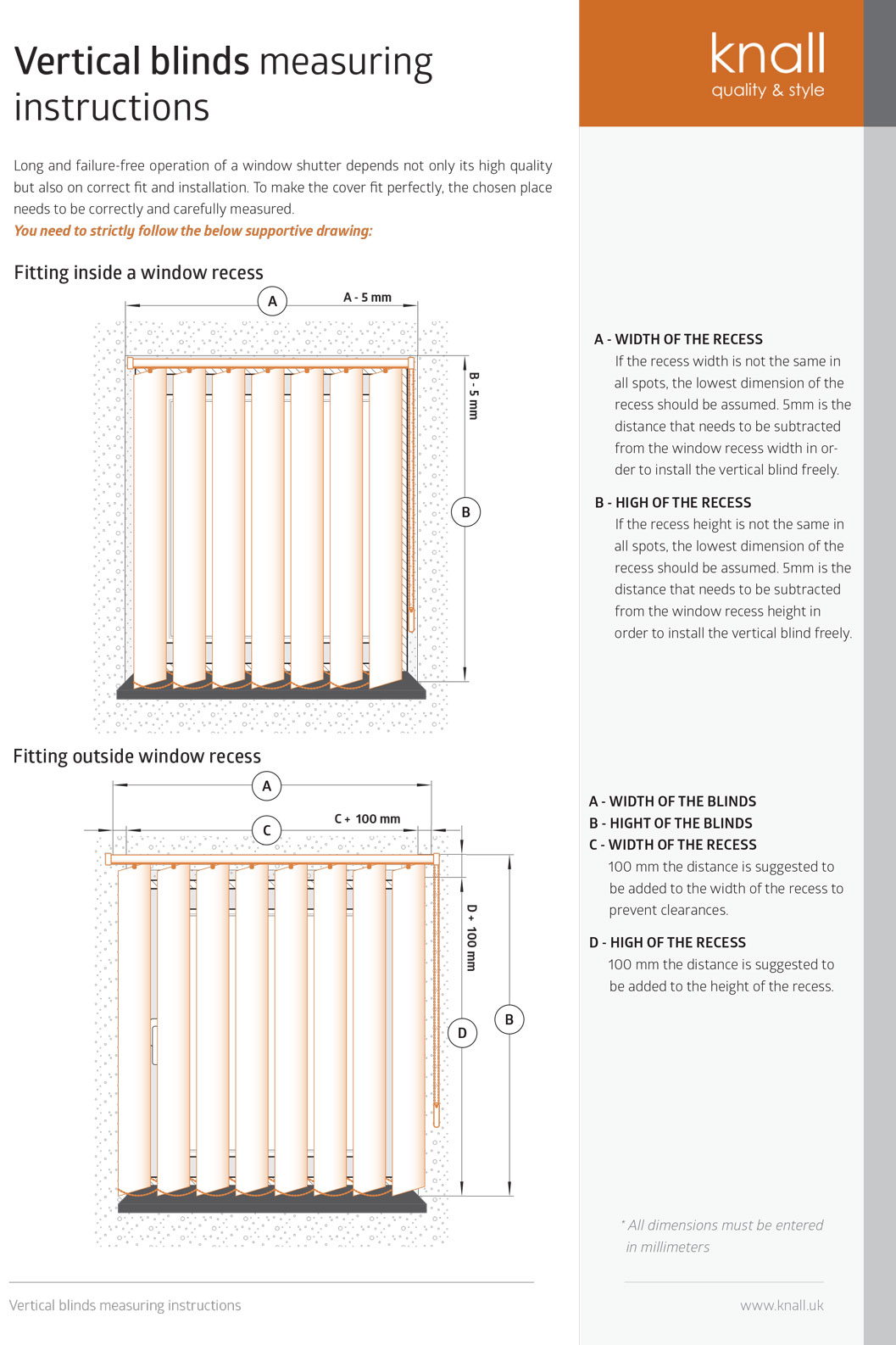 Measuring Vertical Blinds