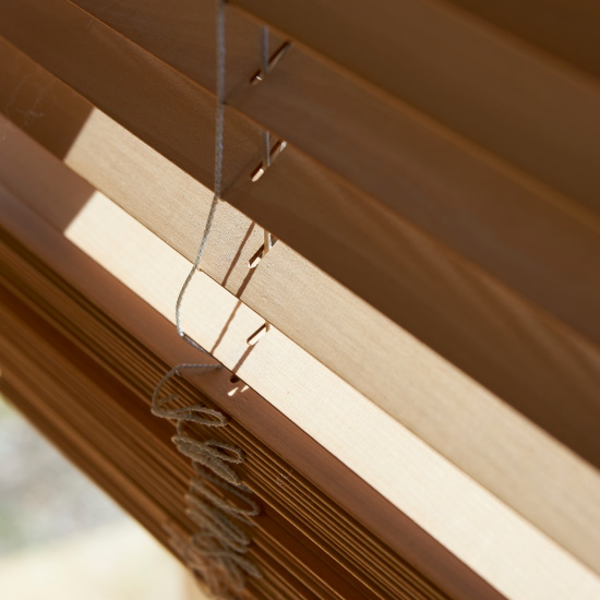 Features of 50mm EKO wooden blinds with tape