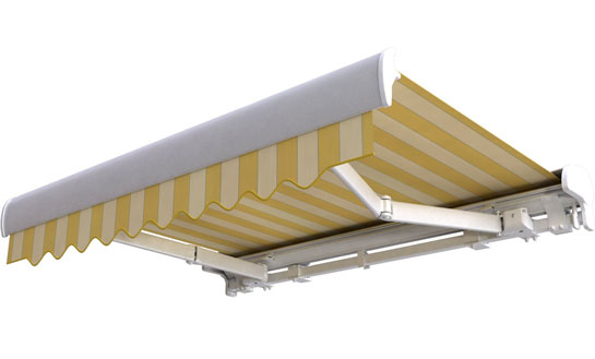 Characteristic PALLADIO patio awning PREMIUM in cassette