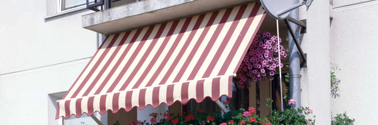 Custom-made balcony awnings