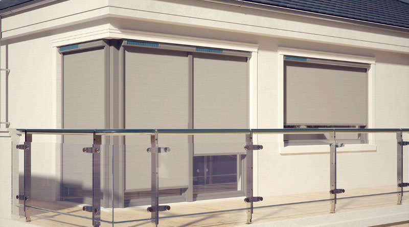 Vertical window awnings