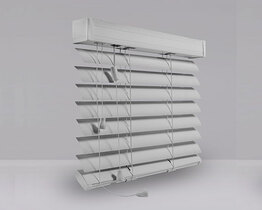 Aluminum blinds white