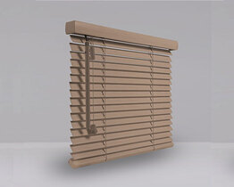 Wooden blinds white bamboo