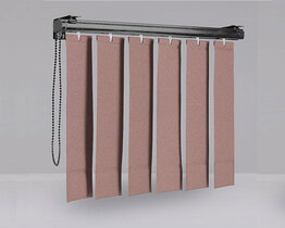 Vertical blinds brown