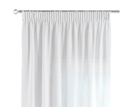 Pencil pleat voile curtains