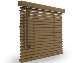 Venetian real wood window blinds