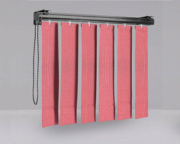 Vertical blinds red