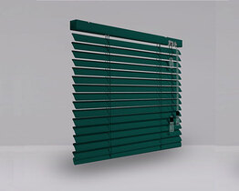 Aluminum blinds 25 mm green