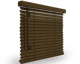 Low-cost 25 mm No-Drill Wooden Venetian Blinds
