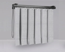 Vertical blinds gray