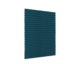 Azure pleated blinds