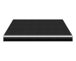 Rainproof retractable awning