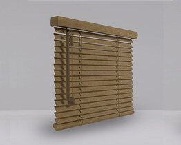 Wooden blinds 25 mm tigers eye
