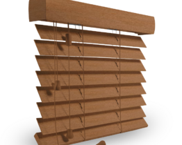 Horizontal slat window blind