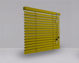 Aluminum blinds 25 mm gold