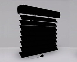 Black ebony wooden blinds 