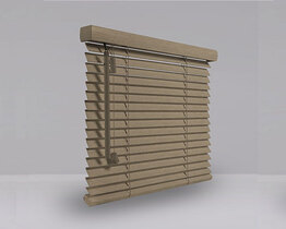 Wooden blinds 25 mm grey