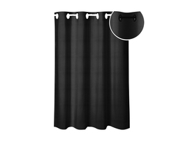Curtain on rings black