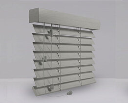 Wooden internal blinds sand