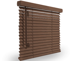 Wooden slat window Venetian blinds