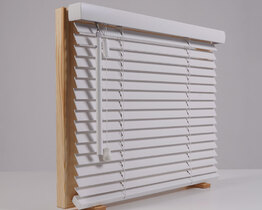Wooden venetian blinds 25mm, rope ladder