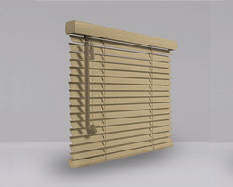 Non-invasive wooden blinds