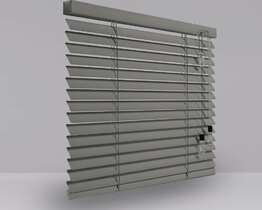 Aluminum blinds 25 mm non-invasive
