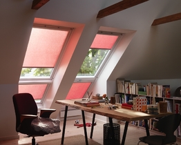 VELUX RFL roller blinds with sidebars