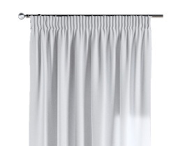 White pencil pleat curtains
