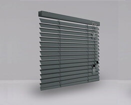 Aluminum blinds 25 mm silver