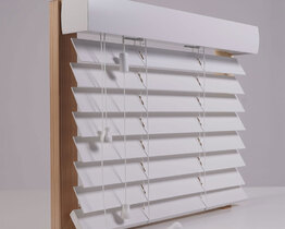  Wooden blinds in the Knall store
