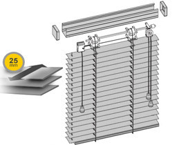 Aluminum venetian blinds 50mm