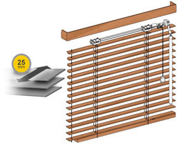 Internal wooden blinds