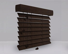 Wooden blinds for the office