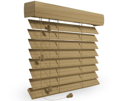 50mm Wooden Venetian Blinds with Straight Pelmet