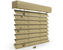 50mm Wooden Venetian Blinds with Visible Wood Grain