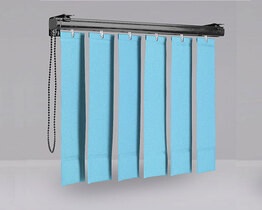 Vertical blinds blue