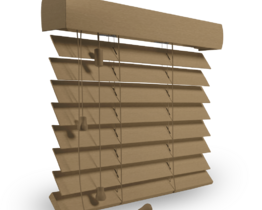 Wide slat venetian blind
