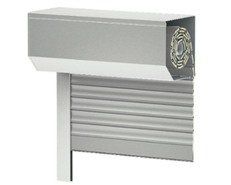 External surface-mounted roller shutter