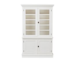Display cabinet Milton with 4 with shelves 100x40x220cm