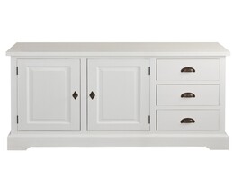 Chest of drawers Brighton 3 drawers + 2 doors white