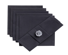 Set napkins 6 pcs 42x42cm Quadro 136-14